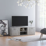 NNEVL TV Cabinet Concrete Grey 120x34x37 cm Chipboard