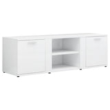 NNEVL TV Cabinet High Gloss White 120x34x37 cm Chipboard