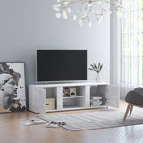 NNEVL TV Cabinet High Gloss White 120x34x37 cm Chipboard