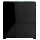 NNEVL TV Cabinet High Gloss Black 120x34x37 cm Chipboard
