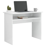 NNEVL Desk High Gloss White 90x50x74 cm Chipboard
