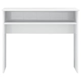 NNEVL Desk High Gloss White 90x50x74 cm Chipboard