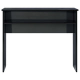 NNEVL Desk High Gloss Black 90x50x74 cm Chipboard