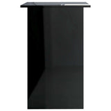 NNEVL Desk High Gloss Black 90x50x74 cm Chipboard
