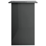 NNEVL Desk High Gloss Grey 90x50x74 cm Chipboard
