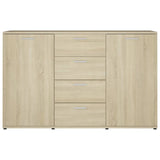 NNEVL Sideboard Sonoma Oak 120x35.5x75 cm Engineered Wood