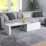 NNEVL Coffee Table White 150x50x35 cm Chipboard