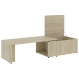 NNEVL Coffee Table Sonoma Oak 150x50x35 cm Chipboard