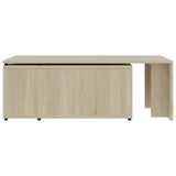 NNEVL Coffee Table Sonoma Oak 150x50x35 cm Chipboard