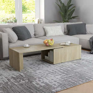 NNEVL Coffee Table Sonoma Oak 150x50x35 cm Chipboard