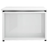 NNEVL Coffee Table High Gloss White 150x50x35 cm Chipboard