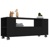 NNEVL TV Cabinet Black 120x35x43 cm Chipboard