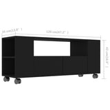 NNEVL TV Cabinet Black 120x35x43 cm Chipboard