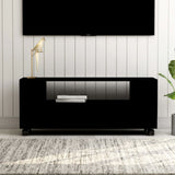 NNEVL TV Cabinet Black 120x35x43 cm Chipboard
