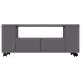 NNEVL TV Cabinet Grey 120x35x43 cm Chipboard