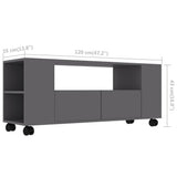 NNEVL TV Cabinet Grey 120x35x43 cm Chipboard