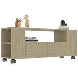 NNEVL TV Cabinet Sonoma Oak 120x35x43 cm Chipboard