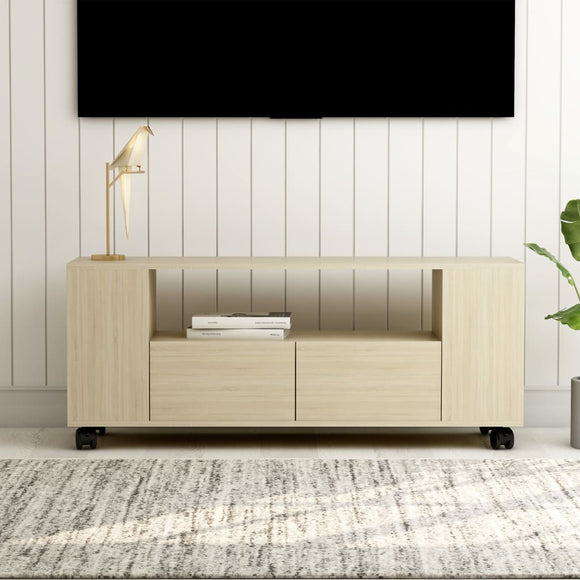 NNEVL TV Cabinet Sonoma Oak 120x35x43 cm Chipboard