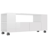 NNEVL TV Cabinet High Gloss White 120x35x43 cm Chipboard