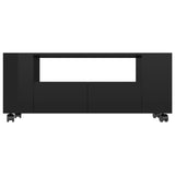 NNEVL TV Cabinet High Gloss Black 120x35x43 cm Chipboard