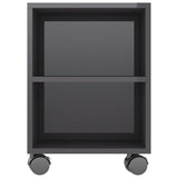 NNEVL TV Cabinet High Gloss Grey 120x35x43 cm Chipboard