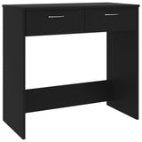 NNEVL Desk Black 80x40x75 cm Engineered Wood