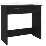 NNEVL Desk Black 80x40x75 cm Engineered Wood