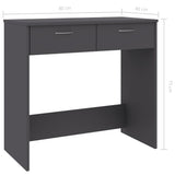 NNEVL Desk Grey 80x40x75 cm Chipboard