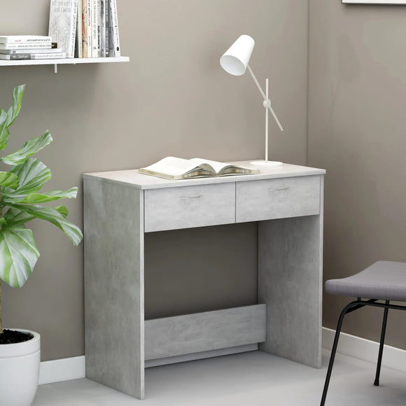 NNEVL Desk Concrete Grey 80x40x75 cm Chipboard