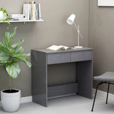 NNEVL Desk High Gloss Grey 80x40x75 cm Chipboard
