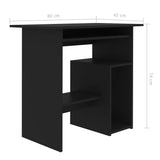 NNEVL Desk Black 80x45x74 cm Chipboard