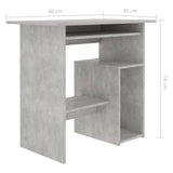 NNEVL Desk Concrete Grey 80x45x74 cm Chipboard