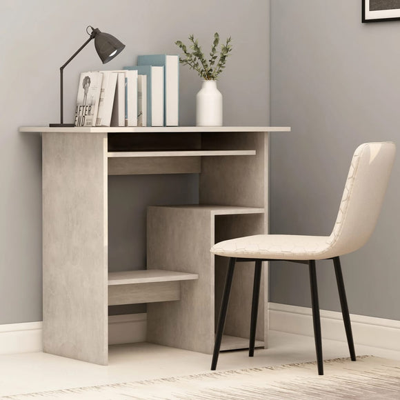 NNEVL Desk Concrete Grey 80x45x74 cm Chipboard