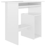 NNEVL Desk High Gloss White 80x45x74 cm Chipboard