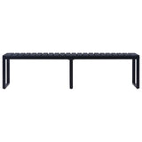 NNEVL Garden Bench 180 cm PS Board Black