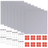 NNEVL Frameless Mirror Tiles Glass 16 pcs 20.5 cm