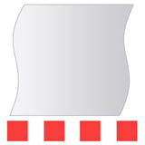NNEVL 16 Piece Mirror Titles Multi-Shape Glass