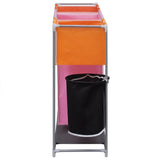 NNEVL 3-Section Laundry Sorter Hampers 2 pcs with a Washing Bin