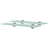 NNEVL Floating Shelves 2 pcs Glass 40x10 cm 8 mm