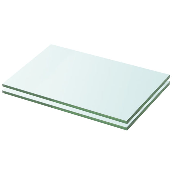 NNEVL Shelves 2 pcs Panel Glass Clear 20x25 cm