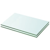 NNEVL Shelves 2 pcs Panel Glass Clear 20x25 cm