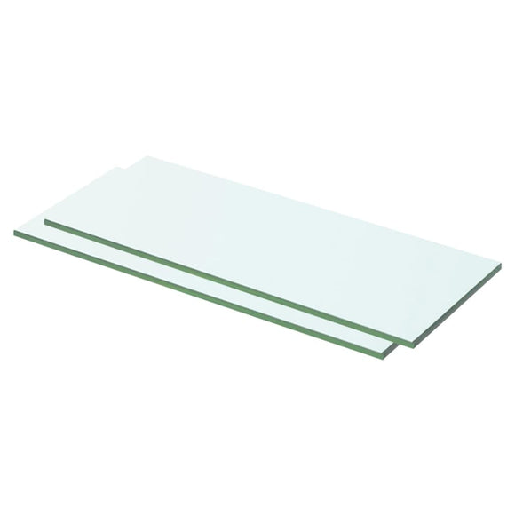 NNEVL Shelves 2 pcs Panel Glass Clear 50x15 cm