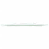 NNEVL Corner Shelves 2 pcs with Chrome Supports Glass White 25x25 cm