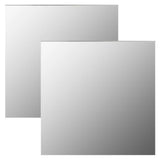 NNEVL Wall Mirrors 2 pcs 50x50 cm Square Glass