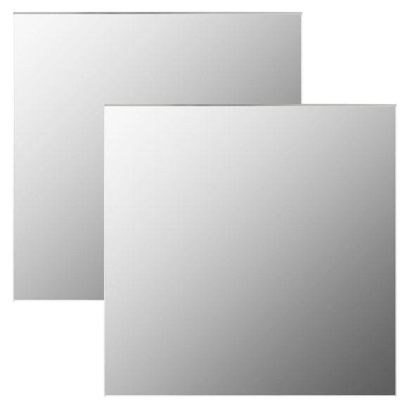 NNEVL Wall Mirrors 2 pcs 60x60 cm Square Glass