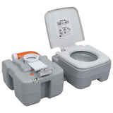 NNEVL Portable Camping Toilet Grey 20+10 L