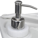 NNEVL Portable Camping Toilet and Handwash Stand Set Grey