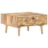 NNEVL Coffee Table 68x68x38 cm Solid Mango Wood