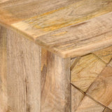 NNEVL Coffee Table 68x68x38 cm Solid Mango Wood