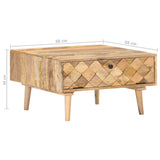 NNEVL Coffee Table 68x68x38 cm Solid Mango Wood